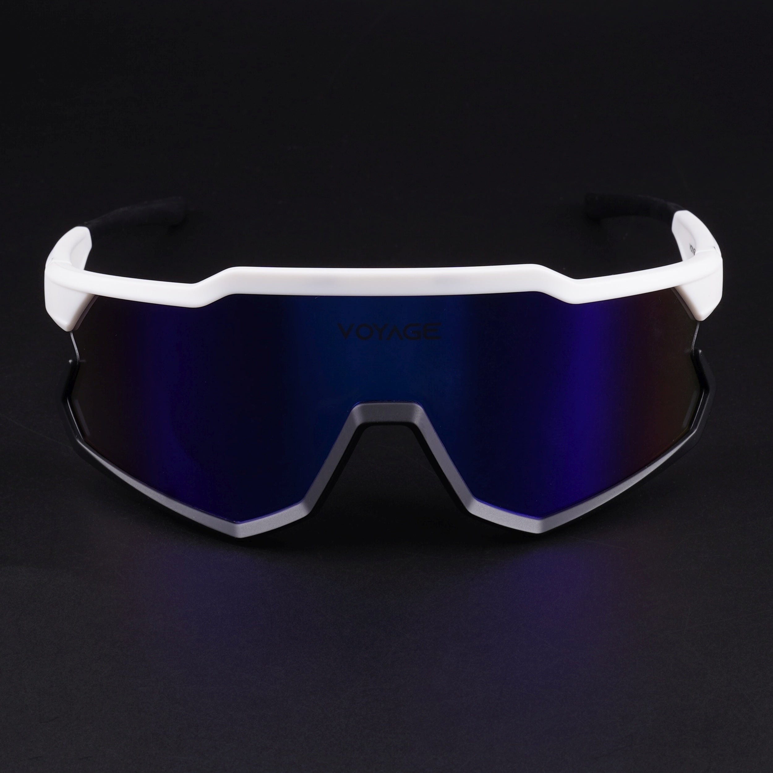 Voyage Select Drift Sunglasses (Blue Lens | White & Black Frame - SLMG6321)