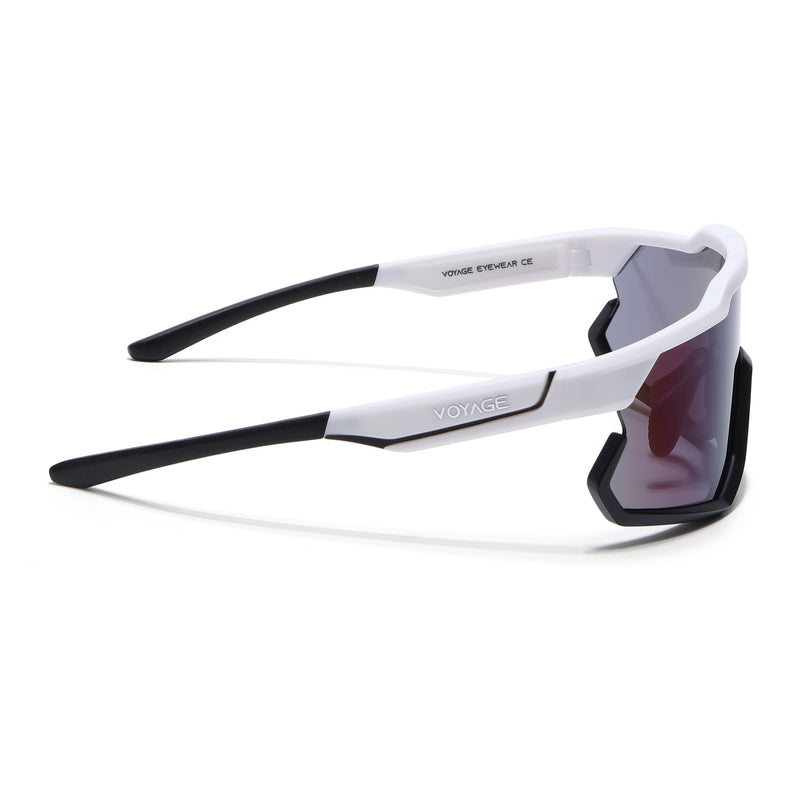 Voyage Select Drift Sunglasses (Blue Lens | White & Black Frame - SLMG6321)