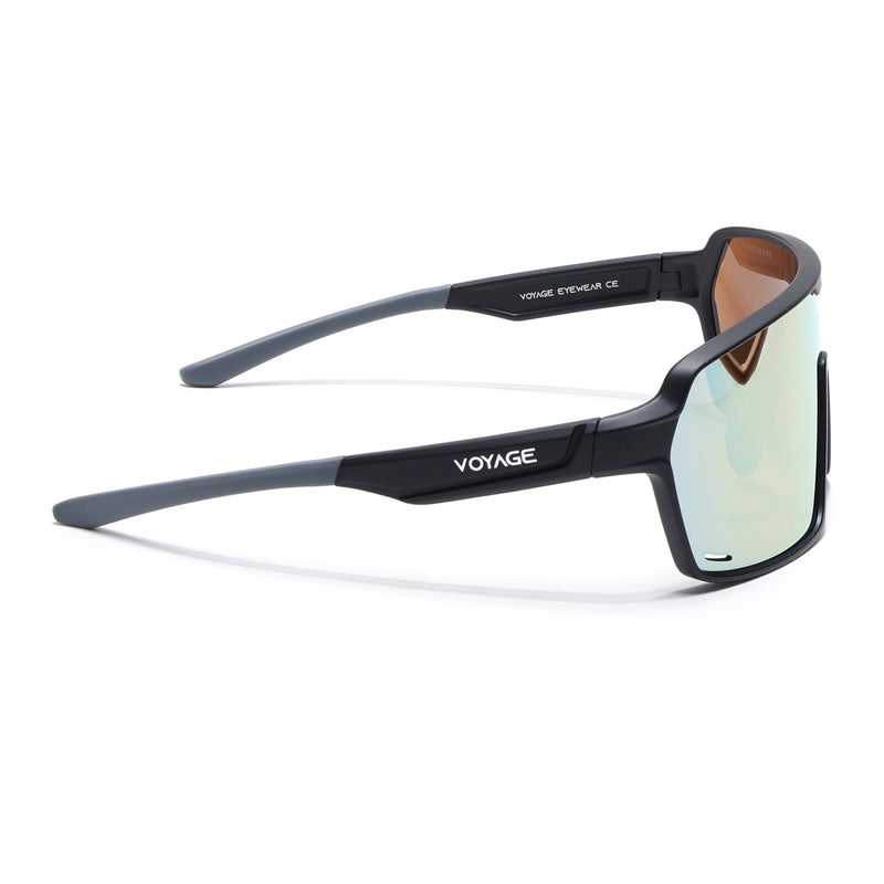Voyage Select Drift Sunglasses (Golden Lens | Matt Black Frame - SLMG6324)