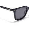 Wayfarer Polarized Sunglasses for Men & Women (Black Lens | Black Frame - PMG7872)