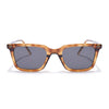 Wayfarer Polarized Sunglasses for Men & Women (Black Lens | Demi Brown Frame - PMG7873)