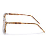 Wayfarer Polarized Sunglasses for Men & Women (Black Lens | Demi Brown Frame - PMG7873)