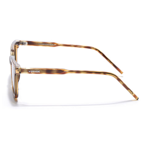 Wayfarer Polarized Sunglasses for Men & Women (Black Lens | Demi Brown Frame - PMG7873)