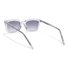 Wayfarer Polarized Sunglasses for Men & Women (Brown Lens | Light Grey Frame - PMG7876)
