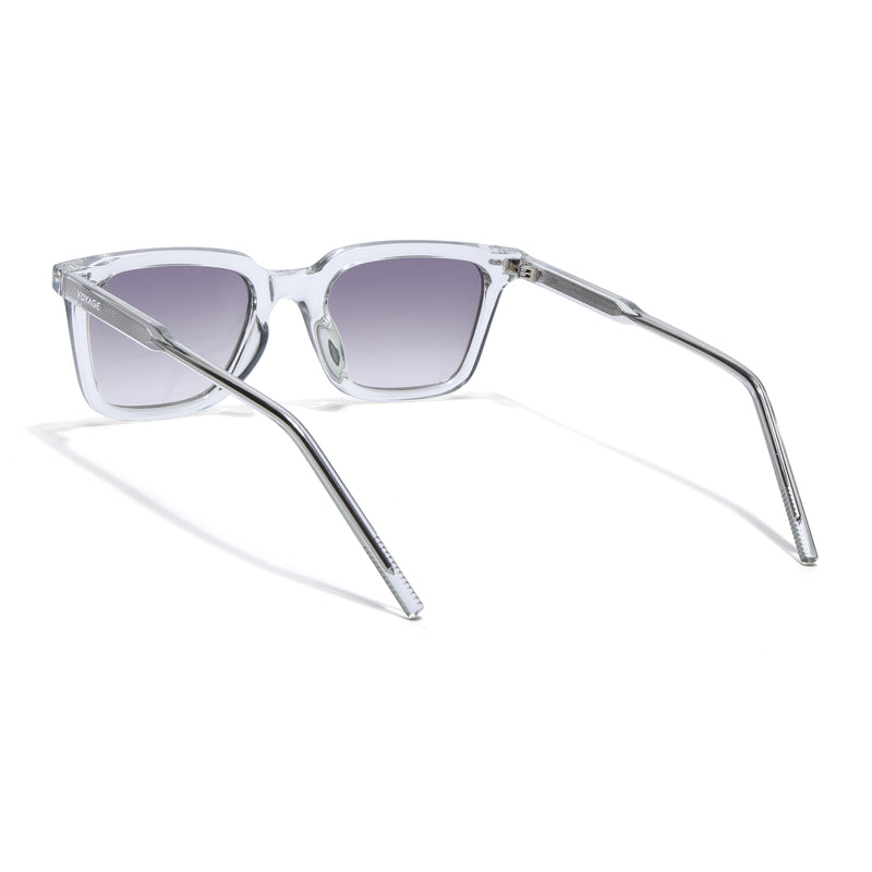 Wayfarer Polarized Sunglasses for Men & Women (Brown Lens | Light Grey Frame - PMG7876)