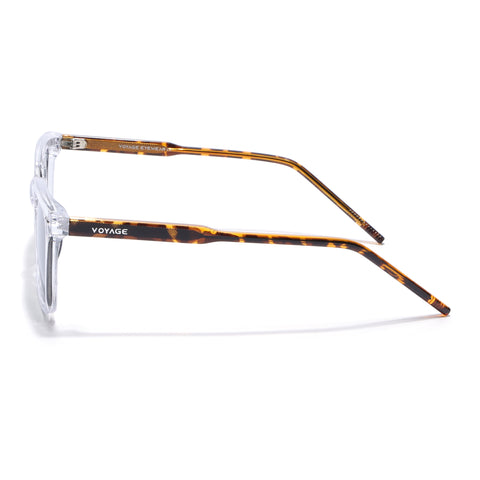 Wayfarer Polarized Sunglasses for Men & Women (Green Lens | Transparent Frame - PMG7877)