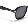 Wayfarer Polarized Sunglasses for Men & Women (Black Lens | Black Frame - PMG7971)