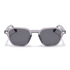 Wayfarer Polarized Sunglasses for Men & Women (Black Lens | Grey Frame - PMG7972)