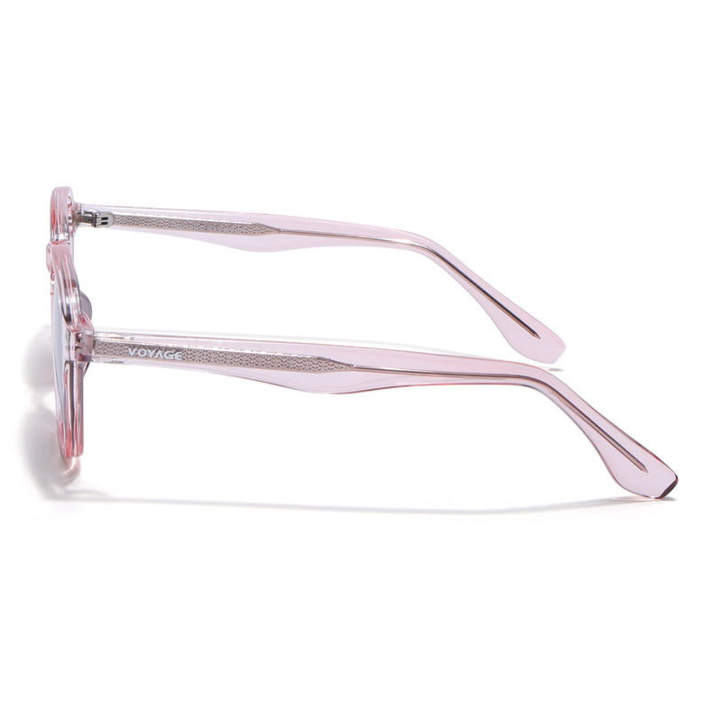 Wayfarer Polarized Sunglasses for Men & Women (Black Lens | Pink Frame - PMG7975)