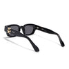 Shyen |Black Rectangle Polarized Sunglasses | Black Lens - PMG7849