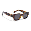 Shyen | Demi Brown Rectangle Polarized Sunglasses | Black Lens - PMG7850