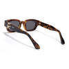 Shyen | Demi Brown Rectangle Polarized Sunglasses | Black Lens - PMG7850