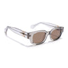 Shyen | Grey Rectangle Polarized Sunglasses | Brown Lens - PMG7852