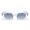 Shyen | Transparent Rectangle Polarized Sunglasses | Green Lens - PMG7854