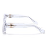 Shyen | Transparent Rectangle Polarized Sunglasses | Green Lens - PMG7854