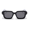 Square Polarized Sunglasses for Men & Women (Black Lens | Black Frame - PMG7965)