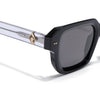 Square Polarized Sunglasses for Men & Women (Black Lens | Black Frame - PMG7965)