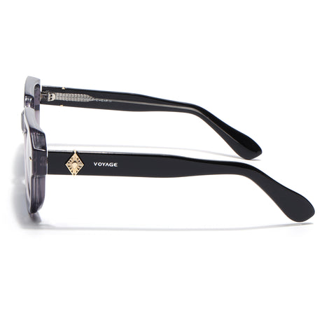 Square Polarized Sunglasses for Men & Women (Grey Lens | Grey Frame - PMG7966)