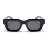 Rectangle Polarized Sunglasses for Men & Women (Black Lens | Black Frame - PMG7953)
