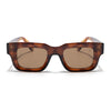 Rectangle Polarized Sunglasses for Men & Women (Brown Lens | Brown Frame - PMG7956)