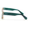 Rectangle Polarized Sunglasses for Men & Women (Green Lens | Light Brown Frame - PMG7957)