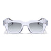 Rectangle Polarized Sunglasses for Men & Women (Olive Lens | Transparent Frame - PMG7958)