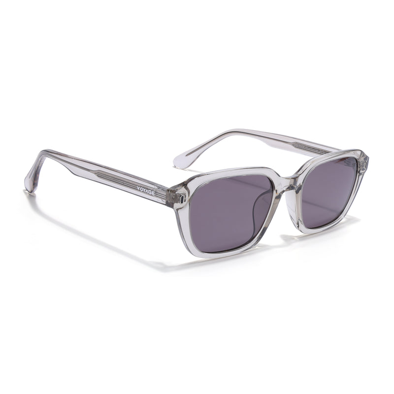 Wayfarer Polarized Sunglasses for Men & Women (Brown Lens | Grey Frame - PMG7904)