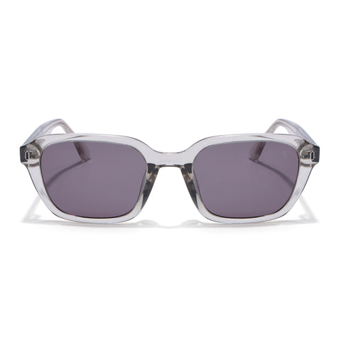 Wayfarer Polarized Sunglasses for Men & Women (Brown Lens | Grey Frame - PMG7904)