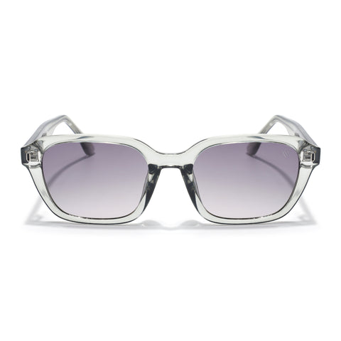 Wayfarer Polarized Sunglasses for Men & Women (Light Brown Lens | Light Grey Frame - PMG7905)