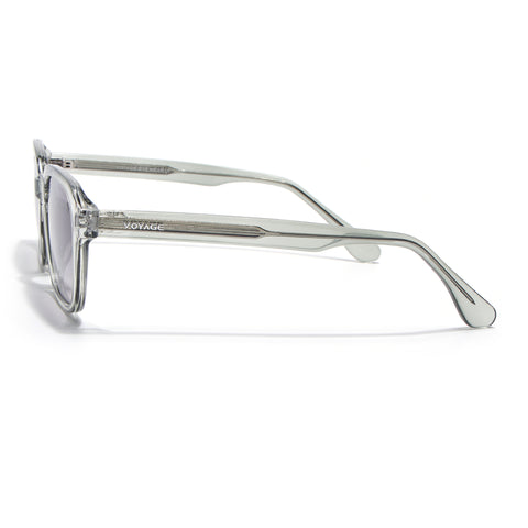 Wayfarer Polarized Sunglasses for Men & Women (Light Brown Lens | Light Grey Frame - PMG7905)