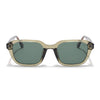 Wayfarer Polarized Sunglasses for Men & Women (Green Lens | Green Frame - PMG7906)