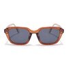 Wayfarer Polarized Sunglasses for Men & Women (Black Lens | Orange Frame - PMG7907)