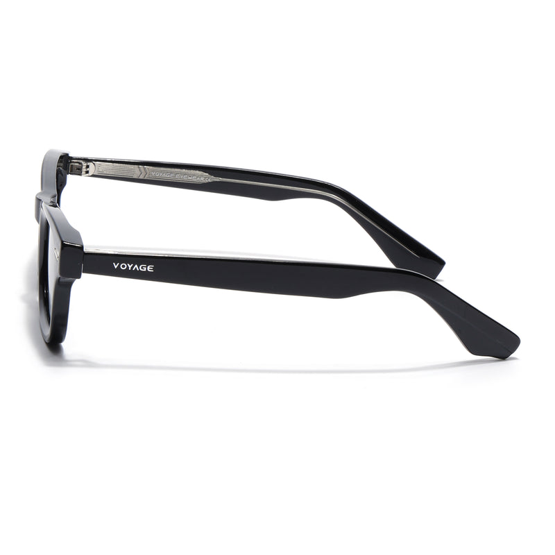 Wayfarer Polarized Sunglasses for Men & Women (Black Lens | Black Frame - PMG7883)