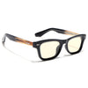 Wayfarer Polarized Sunglasses for Men & Women (Light Brown Lens | Black Frame - PMG7884)