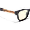 Wayfarer Polarized Sunglasses for Men & Women (Light Brown Lens | Black Frame - PMG7884)