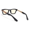 Wayfarer Polarized Sunglasses for Men & Women (Light Brown Lens | Black Frame - PMG7884)