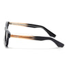 Wayfarer Polarized Sunglasses for Men & Women (Light Brown Lens | Black Frame - PMG7884)