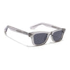 Wayfarer Polarized Sunglasses for Men & Women (Black Lens | Grey Frame - PMG7888)