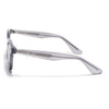 Wayfarer Polarized Sunglasses for Men & Women (Black Lens | Grey Frame - PMG7985)