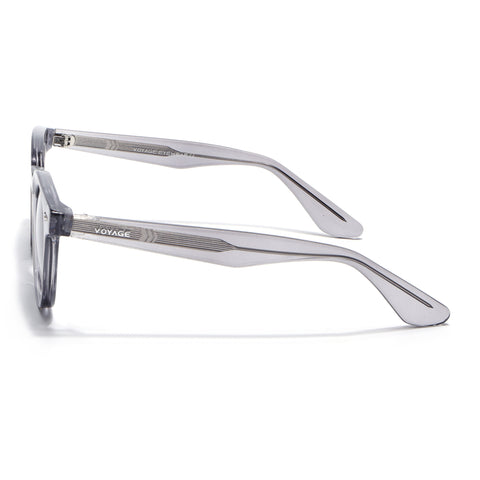 Wayfarer Polarized Sunglasses for Men & Women (Black Lens | Grey Frame - PMG7985)