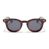 Wayfarer Polarized Sunglasses for Men & Women (Black Lens | Demi Brown Frame - PMG7986)