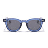Wayfarer Polarized Sunglasses for Men & Women (Black Lens | Blue Frame - PMG7987)