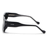 Rectangle Polarized Sunglasses for Men & Women (Black Lens | Black Frame - PMG7860)