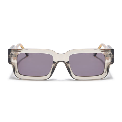 Rectangle Polarized Sunglasses for Men & Women (Brown Lens | Brown Frame - PMG7862)