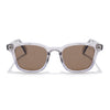 Wayfarer Polarized Sunglasses for Men & Women (Brown Lens | Grey Frame - PMG7933)