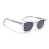 Wayfarer Polarized Sunglasses for Men & Women (Black Lens | Transparent Frame - PMG7934)