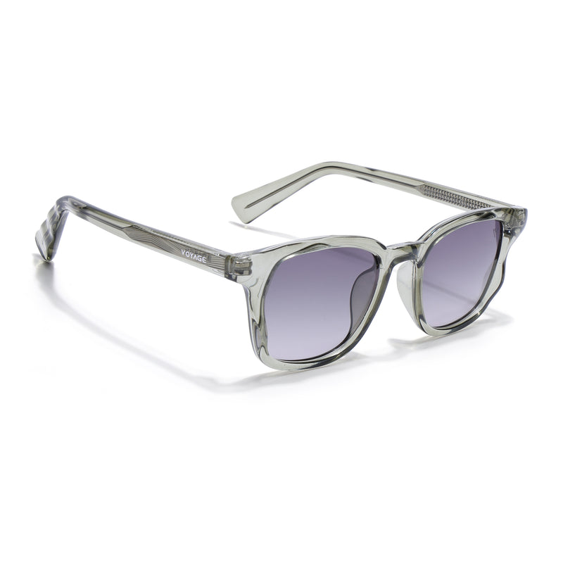 Wayfarer Polarized Sunglasses for Men & Women (Light Brown Lens | Green Frame - PMG7935)