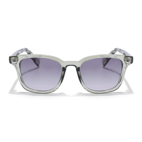 Wayfarer Polarized Sunglasses for Men & Women (Light Brown Lens | Green Frame - PMG7935)