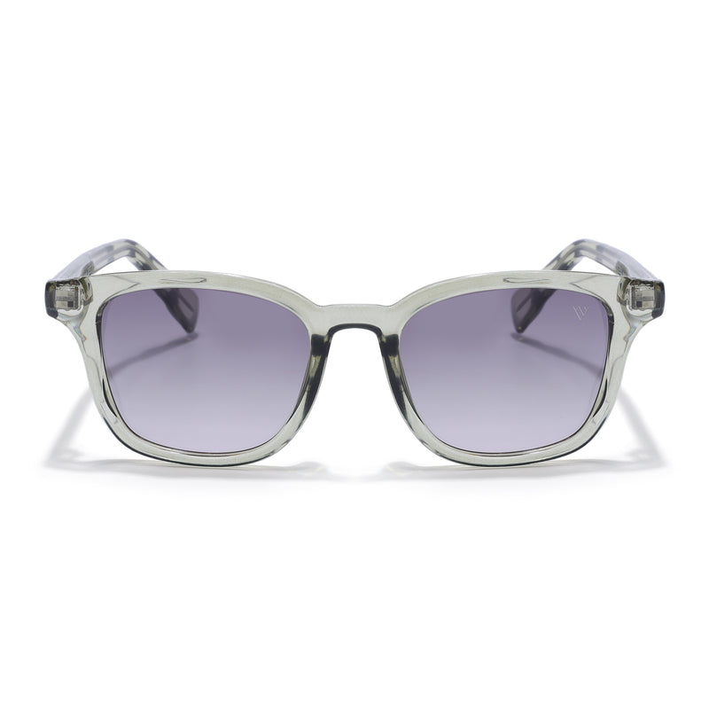 Wayfarer Polarized Sunglasses for Men & Women (Light Brown Lens | Green Frame - PMG7935)