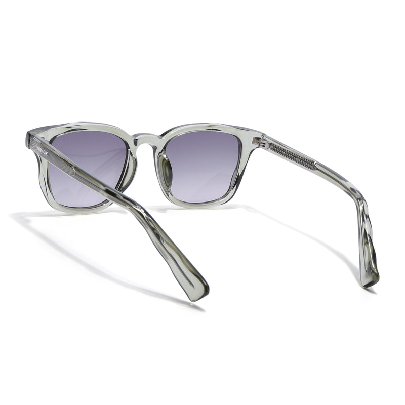 Wayfarer Polarized Sunglasses for Men & Women (Light Brown Lens | Green Frame - PMG7935)